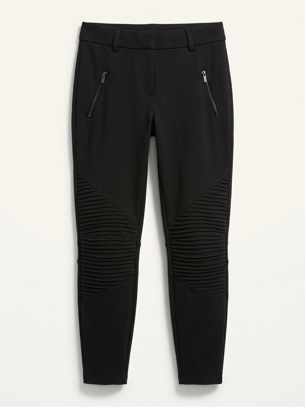 Suzy Shier Black Moto Leggings